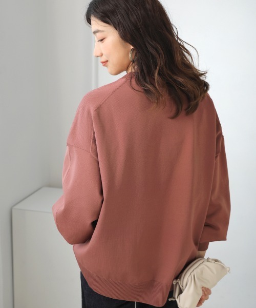 Bou Jeloud(ブージュルード)の「きれいスウェットニットプルオーバー(Tシャツ/カットソー・レディース・ピンク/ホワイト系その他/ブルー・FREE)」の22枚目の写真