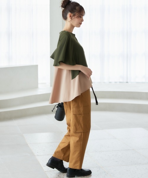 miclat（ミクラ）の「大きいサイズ　バックフリルブラウス　miclat（シャツ/ブラウス・レディース・カーキ/クリーム・L/LL/3L/4L/5L）」の18枚目の写真