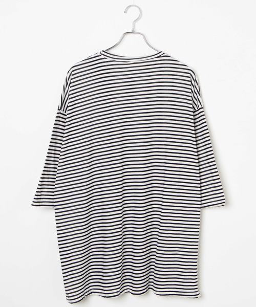 WOND（ウォンド）の「ボーダービッグＴシャツ（Tシャツ/カットソー・レディース・グリーン/ブラック・FREE）」の12枚目の写真