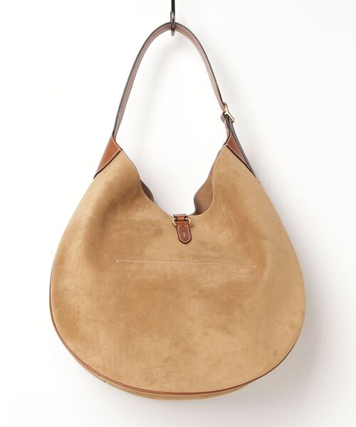 TT96 ラルフローレン スエード×レザー セミ ショルダー バッグ POLO RALPH LAUREN（ポロ ラルフ ローレン）の「Polo ID スエード