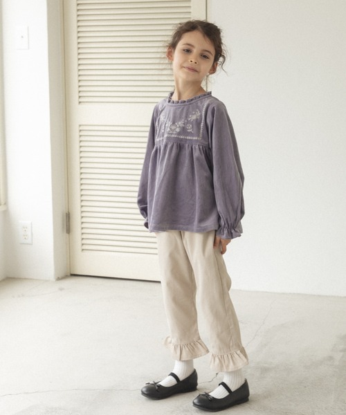 pairmanon(ペアマノン)の「スクエア刺繍 コーデュロイブラウス(シャツ/ブラウス・キッズ・ブルー系その他3/ラベンダー/ライトベージュ・150/110/100/90/140/120/80/130)」の9枚目の写真