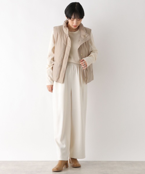 LEPSIM（レプシィム）の「エアサーマルスタンドベスト　908842（ベスト・レディース・グレイッシュベージュ/アイボリー/ブラック・FREE）」の11枚目の写真