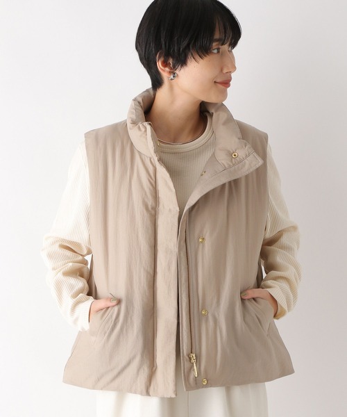 LEPSIM（レプシィム）の「エアサーマルスタンドベスト　908842（ベスト・レディース・グレイッシュベージュ/アイボリー/ブラック・FREE）」の13枚目の写真