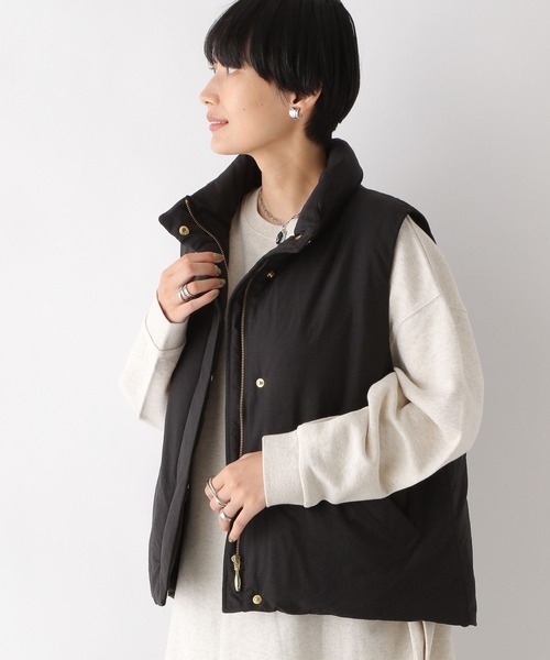 LEPSIM（レプシィム）の「エアサーマルスタンドベスト　908842（ベスト・レディース・グレイッシュベージュ/アイボリー/ブラック・FREE）」の14枚目の写真