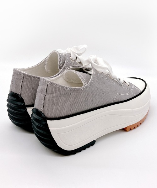 Noubel Voug Relax（ヌーベルヴォーグリラックス）の「厚底 キャンバス スニーカー（スニーカー・レディース・グレー/ホワイト/ブラック・M/S/LL/L/3L）」の19枚目の写真