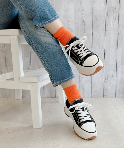 Noubel Voug Relax（ヌーベルヴォーグリラックス）の「厚底 キャンバス スニーカー（スニーカー・レディース・グレー/ホワイト/ブラック・M/S/LL/L/3L）」の8枚目の写真