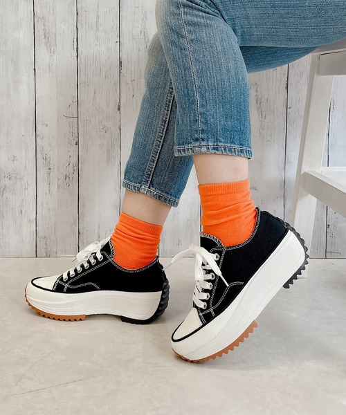 Noubel Voug Relax（ヌーベルヴォーグリラックス）の「厚底 キャンバス スニーカー（スニーカー・レディース・グレー/ホワイト/ブラック・M/S/LL/L/3L）」の9枚目の写真