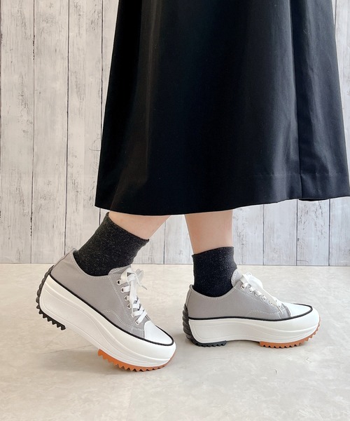 Noubel Voug Relax（ヌーベルヴォーグリラックス）の「厚底 キャンバス スニーカー（スニーカー・レディース・グレー/ホワイト/ブラック・M/S/LL/L/3L）」の14枚目の写真