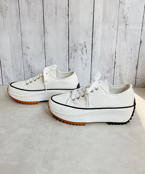 Noubel Voug Relax（ヌーベルヴォーグリラックス）の「厚底 キャンバス スニーカー（スニーカー・レディース・グレー/ホワイト/ブラック・M/S/LL/L/3L）」の10枚目の写真