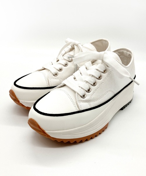 Noubel Voug Relax（ヌーベルヴォーグリラックス）の「厚底 キャンバス スニーカー（スニーカー・レディース・グレー/ホワイト/ブラック・M/S/LL/L/3L）」の15枚目の写真