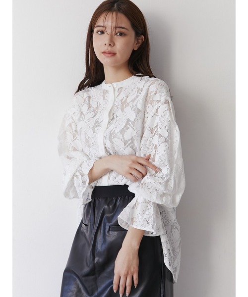 TONAL（トーナル）の「ガーデンレースブラウス（シャツ/ブラウス