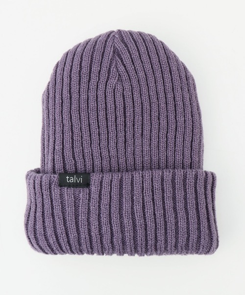Honeys（ハニーズ）の「リバーシブルニット帽（ニットキャップ/ビーニー・レディース・パープル/モカ/ブラック/アイボリー・FREE）」の22枚目の写真