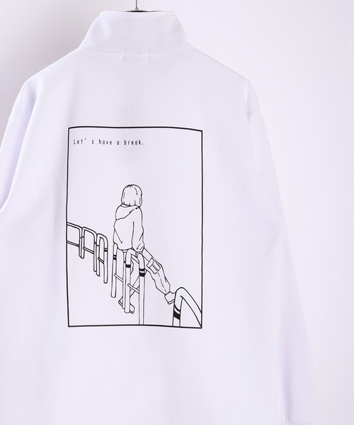 WESTSEA（ウエストシー）の「TASOGARE 裏起毛 ハーフジップ 長袖 トレーナー（スウェット・メンズ・ホワイト系その他/杢グレー/ホワイト系その他3/ホワイト/ブラック系その他/ホワイト系その他2/ブラック/グレー系その他・L/M）」の2枚目の写真