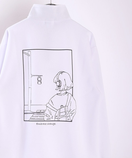 WESTSEA（ウエストシー）の「TASOGARE 裏起毛 ハーフジップ 長袖 トレーナー（スウェット・メンズ・ホワイト系その他/杢グレー/ホワイト系その他3/ホワイト/ブラック系その他/ホワイト系その他2/ブラック/グレー系その他・L/M）」の4枚目の写真