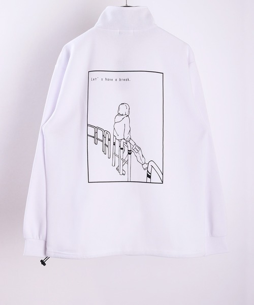 WESTSEA（ウエストシー）の「TASOGARE 裏起毛 ハーフジップ 長袖 トレーナー（スウェット・メンズ・ホワイト系その他/杢グレー/ホワイト系その他3/ホワイト/ブラック系その他/ホワイト系その他2/ブラック/グレー系その他・L/M）」の12枚目の写真