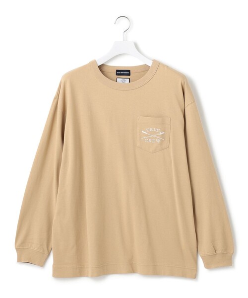 J.PRESS YORK STREET（ジェイプレスヨークストリート）の「【UNISEX】YALEポケットTEEシャツ（Tシャツ/カットソー・メンズ・ライトイエロー系/ホワイト系/ライトグレー系/ネイビー系・SMALL/MEDIUM/LARGE）」の4枚目の写真