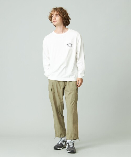 J.PRESS YORK STREET（ジェイプレスヨークストリート）の「【UNISEX】YALEポケットTEEシャツ（Tシャツ/カットソー・メンズ・ライトイエロー系/ホワイト系/ライトグレー系/ネイビー系・SMALL/MEDIUM/LARGE）」の5枚目の写真