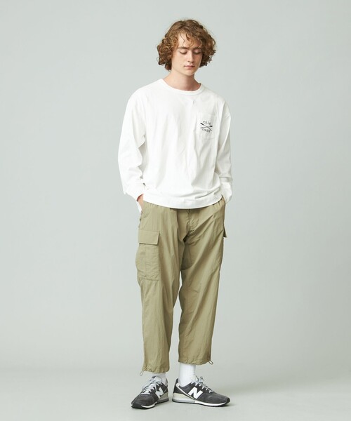 J.PRESS YORK STREET（ジェイプレスヨークストリート）の「【UNISEX】YALEポケットTEEシャツ（Tシャツ/カットソー・メンズ・ライトイエロー系/ホワイト系/ライトグレー系/ネイビー系・SMALL/MEDIUM/LARGE）」の6枚目の写真