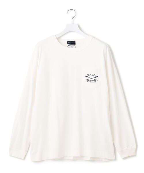 J.PRESS YORK STREET（ジェイプレスヨークストリート）の「【UNISEX】YALEポケットTEEシャツ（Tシャツ/カットソー・メンズ・ライトイエロー系/ホワイト系/ライトグレー系/ネイビー系・SMALL/MEDIUM/LARGE）」の14枚目の写真