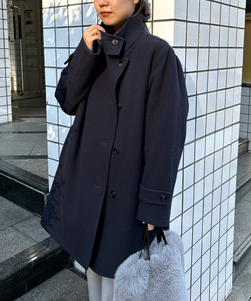 ✳︎ 尾州ウールスーパー100モッサスタンドコート ✳︎