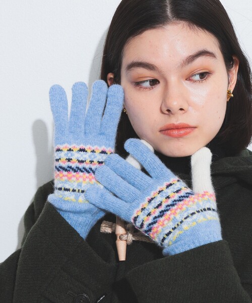 BEAMS BOY（ビームスボーイ）の「ROBERT MACKIE × BEAMS BOY / 別注 フェアアイル マルチ グローブ（手袋・レディース・マルチ・ONE SIZE）」の2枚目の写真