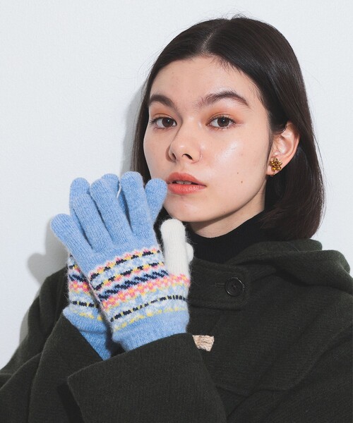 BEAMS BOY（ビームスボーイ）の「ROBERT MACKIE × BEAMS BOY / 別注 フェアアイル マルチ グローブ（手袋・レディース・マルチ・ONE SIZE）」の3枚目の写真