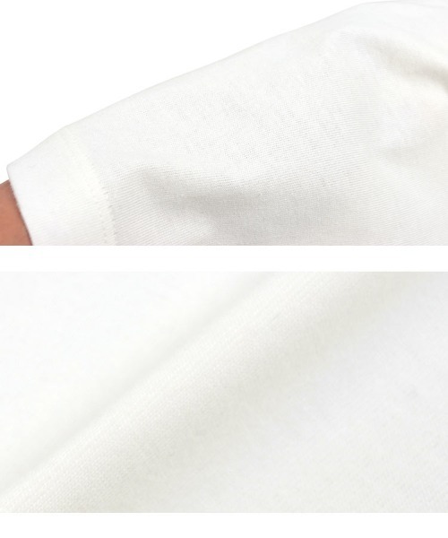 KOBE LETTUCE（コウベレタス）の「[ コットン100% ]ショルダーデザインクロップドトップス（Tシャツ/カットソー・レディース・ホワイト×ブラック/ブラック/ホワイト×ブルー/オフホワイト/ブラック×ホワイト・M）」の11枚目の写真