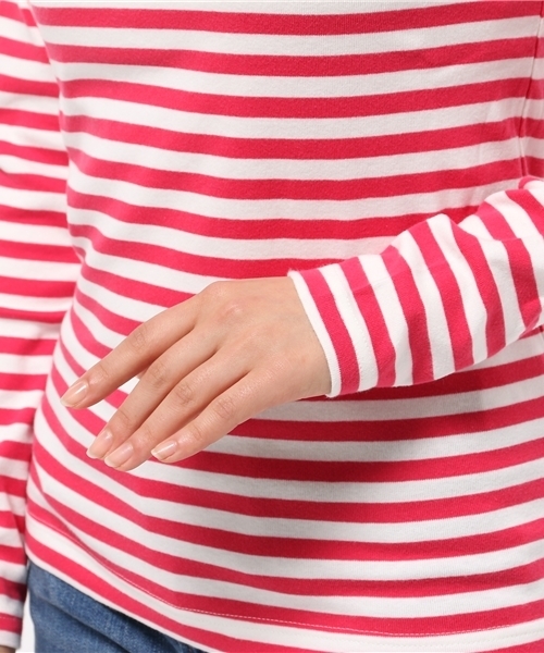 BEAMS BOY(ビームスボーイ)の「BEAMS BOY / フライス 1cm ボーダー 0060CL(Tシャツ/カットソー・レディース・レッド系その他・ONE SIZE)」の7枚目の写真