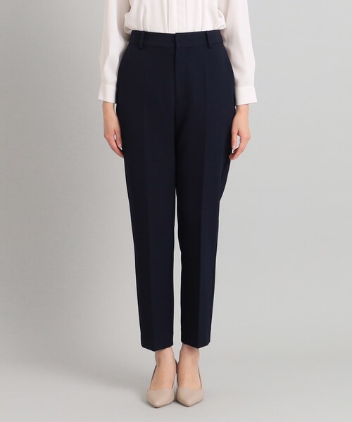 OPAQUE.CLIP(オペークドットクリップ)の「≪通勤・セレモニー/セットアップ対応≫ テーパードパンツ/ダブルクロス【洗濯機洗い可】(その他パンツ・レディース・ライトベージュ/ネイビー/ブラック・40/36/34/38/42)」の18枚目の写真