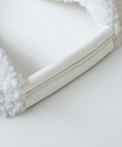 antiqua（アンティカ）の「ボア素材トートバッグ（トートバッグ・レディース・ホワイト/ブラック・FREE）」の14枚目の写真