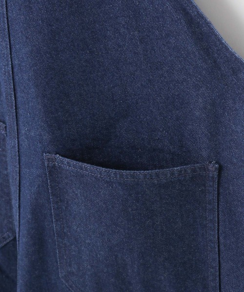 GLOBAL WORK(グローバルワーク)の「大人見えオーバーオール/AND YUA ANY/976519(デニムパンツ・キッズ・ブラック/ワンウォッシュ/キナリ/ライトブルー・150cm/160cm)」の15枚目の写真