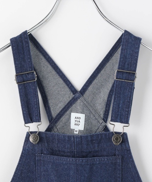 GLOBAL WORK(グローバルワーク)の「大人見えオーバーオール/AND YUA ANY/976519(デニムパンツ・キッズ・ブラック/ワンウォッシュ/キナリ/ライトブルー・150cm/160cm)」の16枚目の写真