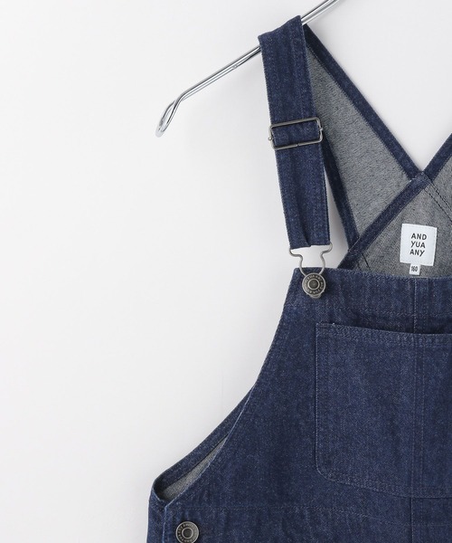 GLOBAL WORK(グローバルワーク)の「大人見えオーバーオール/AND YUA ANY/976519(デニムパンツ・キッズ・ブラック/ワンウォッシュ/キナリ/ライトブルー・150cm/160cm)」の17枚目の写真