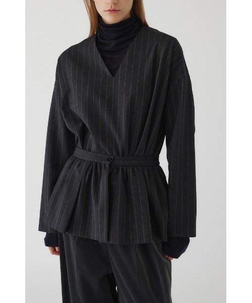 RIM.ARK（リムアーク）の「Peplum belt set v neck PO ペプラムベルトセットVネックプルオーバー（シャツ/ブラウス・レディース・グレー系その他/ブルー系その他3・36/38）」の18枚目の写真