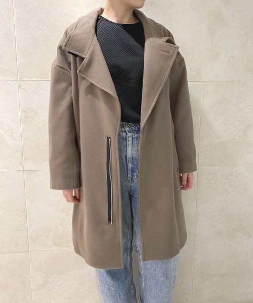 LAGLAIA（ラグライア）の「【sifflement】袖ラインショートCT（その他アウター・レディース・グレー/ブラウン・FREE）」の11枚目の写真