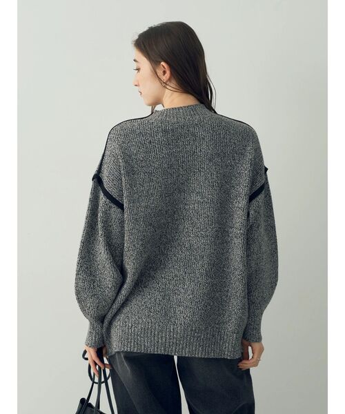 YECCA VECCA(イェッカヴェッカ)の「配色ラインニット(ニット/セーター・レディース・アイボリー/ブルーグリーン/その他6・FREE)」の9枚目の写真