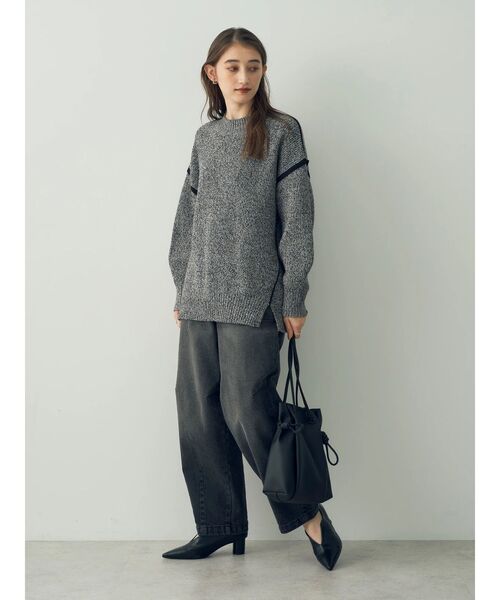 YECCA VECCA(イェッカヴェッカ)の「配色ラインニット(ニット/セーター・レディース・アイボリー/ブルーグリーン/その他6・FREE)」の16枚目の写真