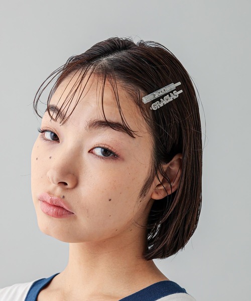 X-girl(エックスガール)の「GRACIAS X-girl HAIR PINS SET(ヘアピン・レディース・シルバー/ライトブルー/ピンク・ONE SIZE)」の4枚目の写真