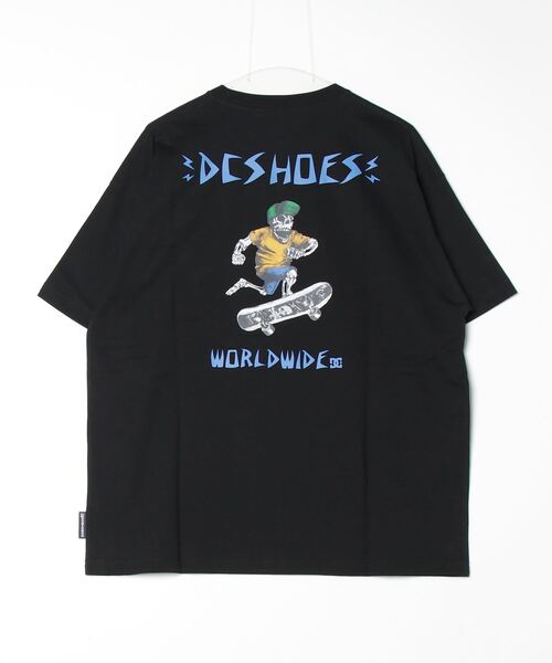 DC（ディーシー）の「DC/ディーシー 半袖Tシャツ スカル ドロップショルダー ワイドフィット DST242006（Tシャツ/カットソー・メンズ・ホワイト/スミクロ/ブラック・M/L/2XL/XL）」の5枚目の写真