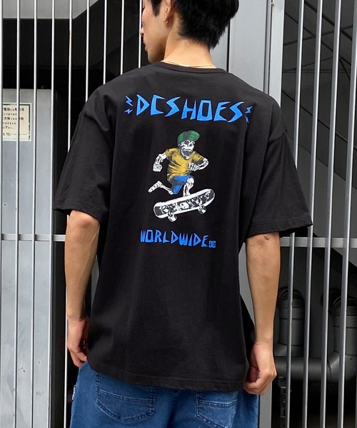 DC（ディーシー）の「DC/ディーシー 半袖Tシャツ スカル ドロップショルダー ワイドフィット DST242006（Tシャツ/カットソー・メンズ・ホワイト/スミクロ/ブラック・M/L/2XL/XL）」の19枚目の写真