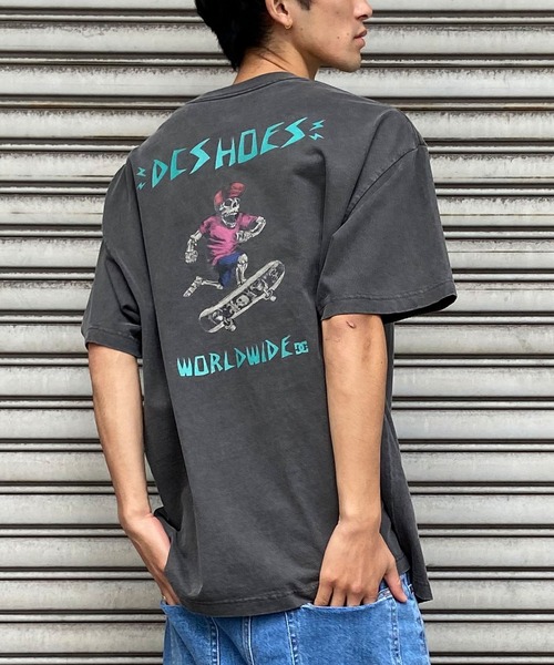 DC（ディーシー）の「DC/ディーシー 半袖Tシャツ スカル ドロップショルダー ワイドフィット DST242006（Tシャツ/カットソー・メンズ・ホワイト/スミクロ/ブラック・M/L/2XL/XL）」の14枚目の写真