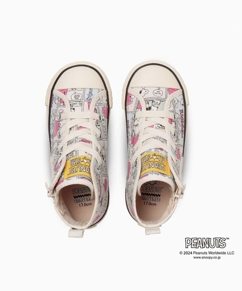 CONVERSE PEANUTS コラボ スニーカー アイボリー ALL STAR コンバース スヌーピー レディース ハイカット