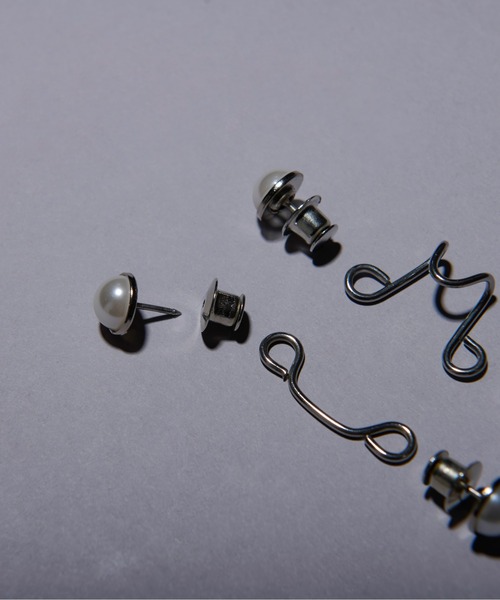 Ellno Loset（エルノロゼット）の「パールアジャスター（ベルト・メンズ・ブラック/オフホワイト・FREE）」の6枚目の写真