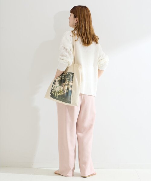 B.C STOCK(ベーセーストック)の「テープヤーンプルオーバー(ニット/セーター・レディース・ホワイト/グリーン/レッド/ブラック/アイボリー/ライトグレー/ピンク・FREE)」の20枚目の写真