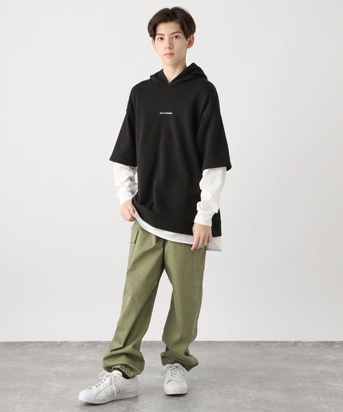 GLOBAL WORK（グローバルワーク）の「スゴラクカーゴジョグパンツ/990893（カーゴパンツ・キッズ・ブラック/カーキ/アイボリー・120cm/130cm/140cm/150cm/160cm/170cm）」の9枚目の写真