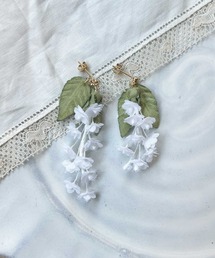 m.soeur | ヤマゴボウとリーフのピアス(ピアス（両耳用）)