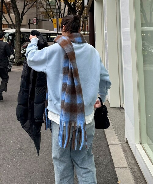 fredy emue（フレディエミュ）の「ギンガムふわふわストール（ストール