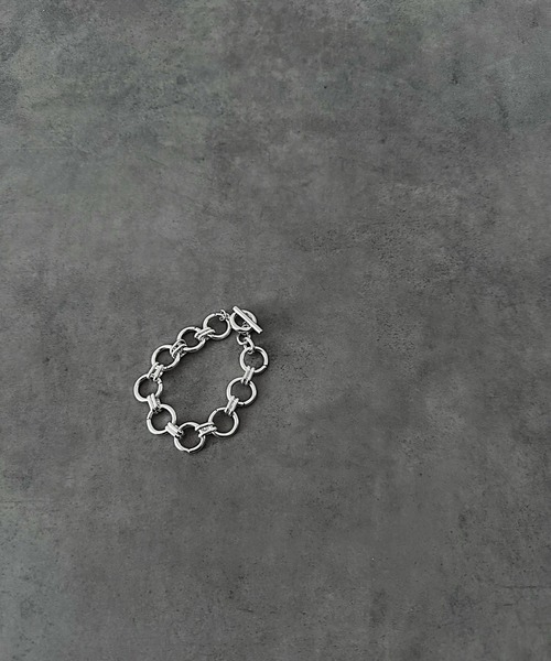 ETELIO（エテリオ）の「【SILVER925コーティング】メタルアンカー＆サークルチェーンブレスレット（ブレスレット・メンズ・シルバー/シルバー系1・F）」の14枚目の写真