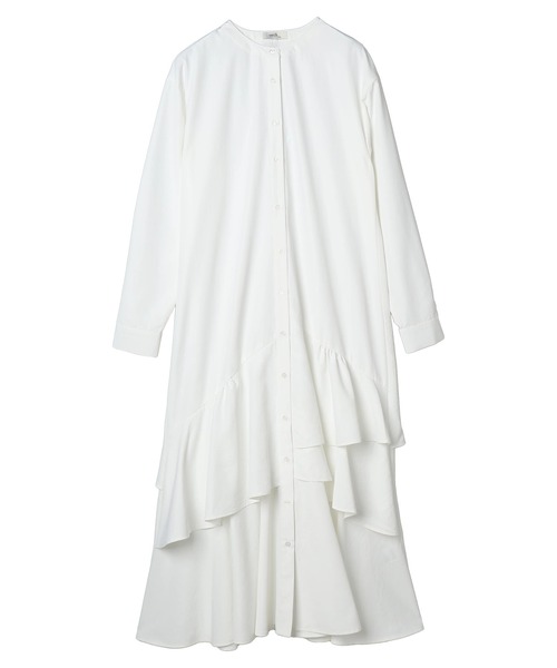 earth music&ecology（アースミュージックアンドエコロジー）の「イレギュラーヘムシャツワンピース（シャツワンピース・レディース・オフホワイト/ストライプ/サックスブルー系3・FREE）」の18枚目の写真