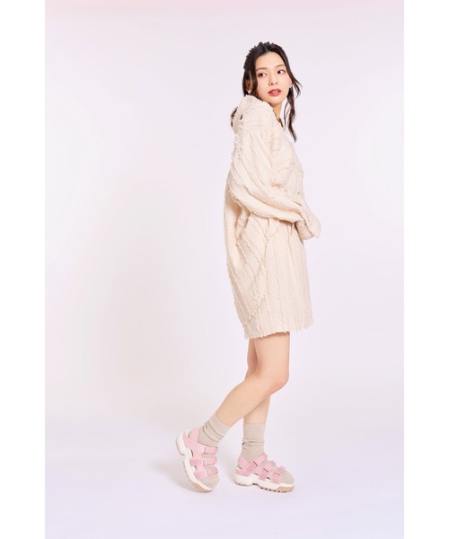 FILA（フィラ）の「ディスラプター SD パフィー グリーンフィリア / DISRUPOTR SD PUFFY GRN-PHILIA / 厚底 サンダル（サンダル・レディース・スモークピンク/オフホワイト・27.0cm/26.0cm/25.0cm/24.0cm/23.0cm/28.0cm）」の9枚目の写真